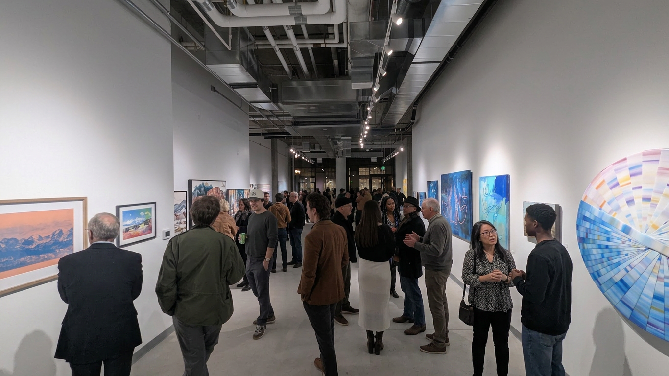 The Collective at BASECAMP — opening reception at Market Station, Downtown Denver.